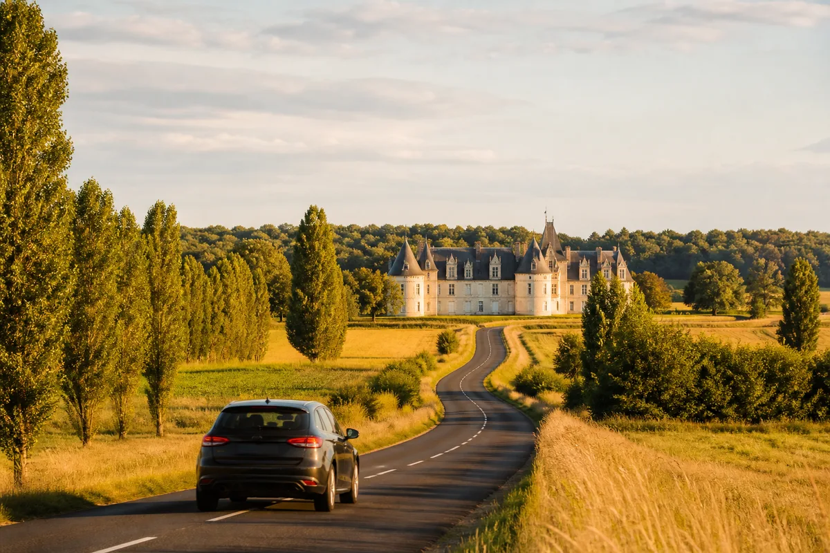 Châteaux de la Loire en voiture : parkings, ZFE et trajets